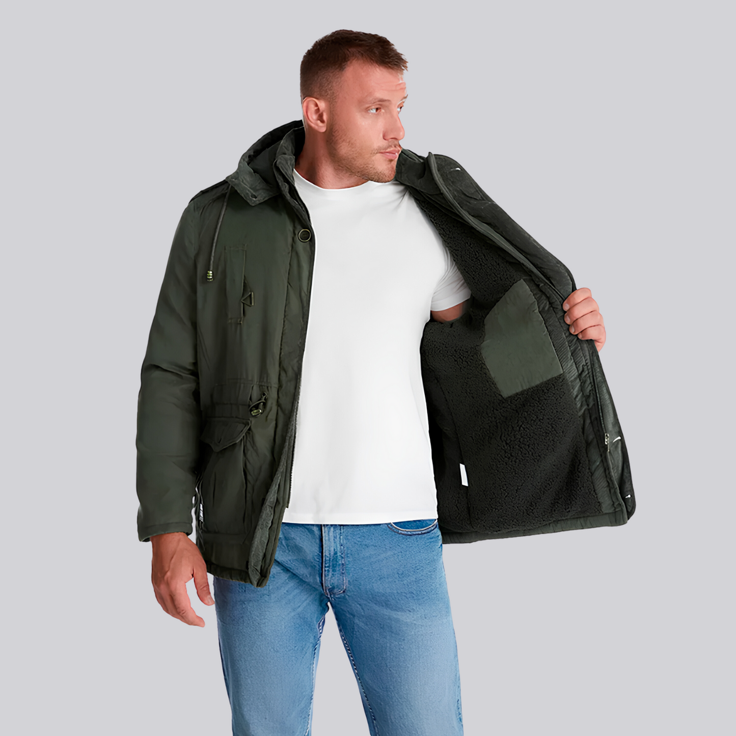 Forster Men’s Parka Jacket – Breathable Fleece