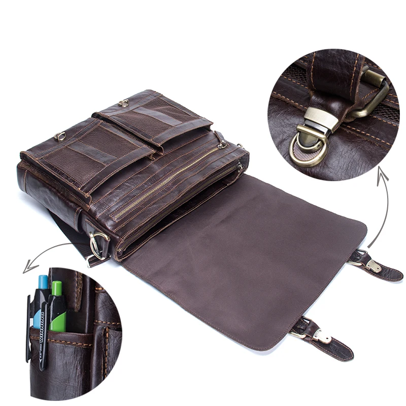 Premium Executive Leather Briefcase Montana