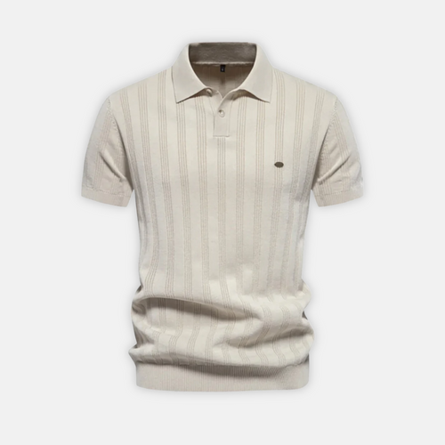 Men’s Polo Shirt Cantwell – Textured Cotton Blend