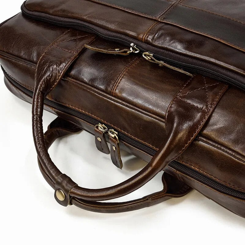 Executive Leather Briefcase Premium Vanity