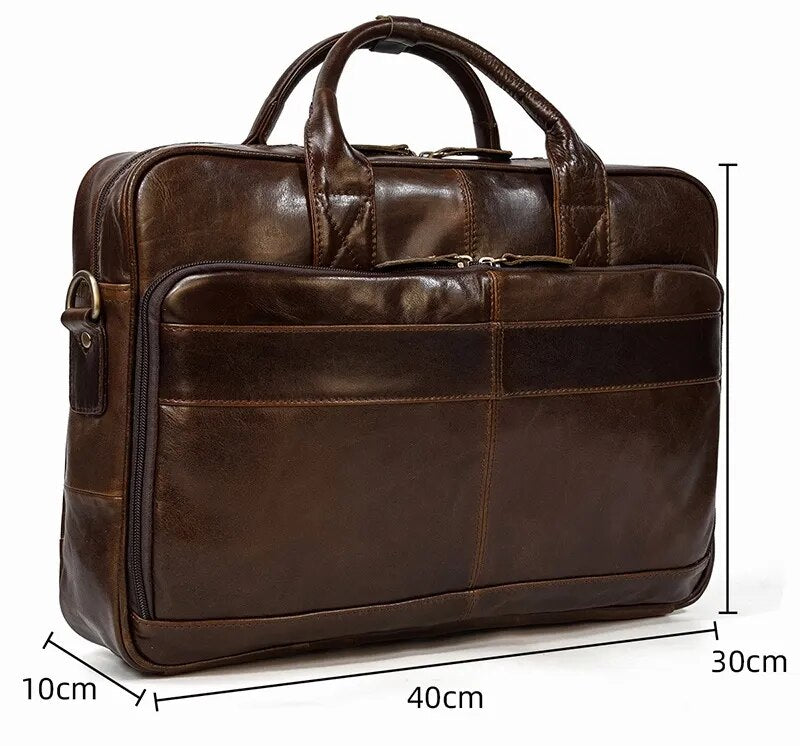 Executive Leather Briefcase Premium Vanity