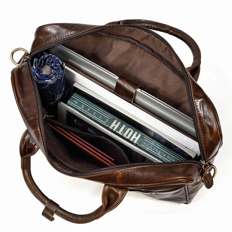 Executive Leather Briefcase Premium Vanity