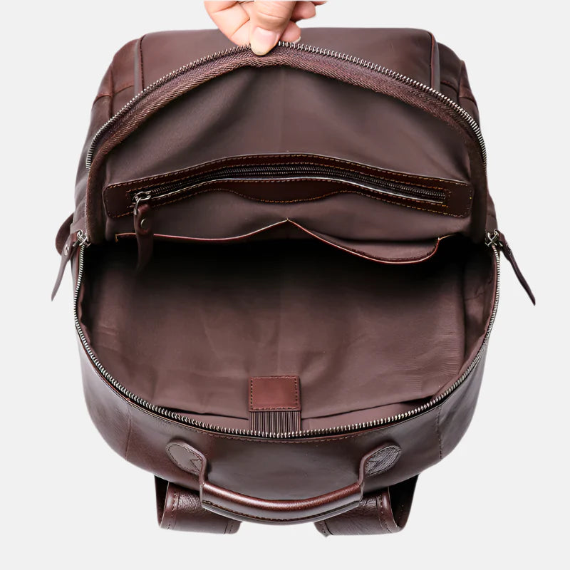 Sidney Leather Backpack – Durable Men's Business Bag