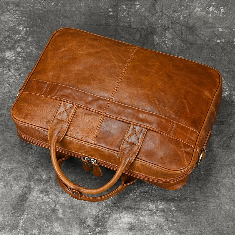 Executive Leather Briefcase Premium Vanity