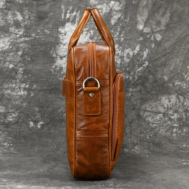 Executive Leather Briefcase Premium Vanity
