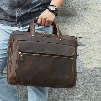 Executive Genuine Leather Briefcase Rome