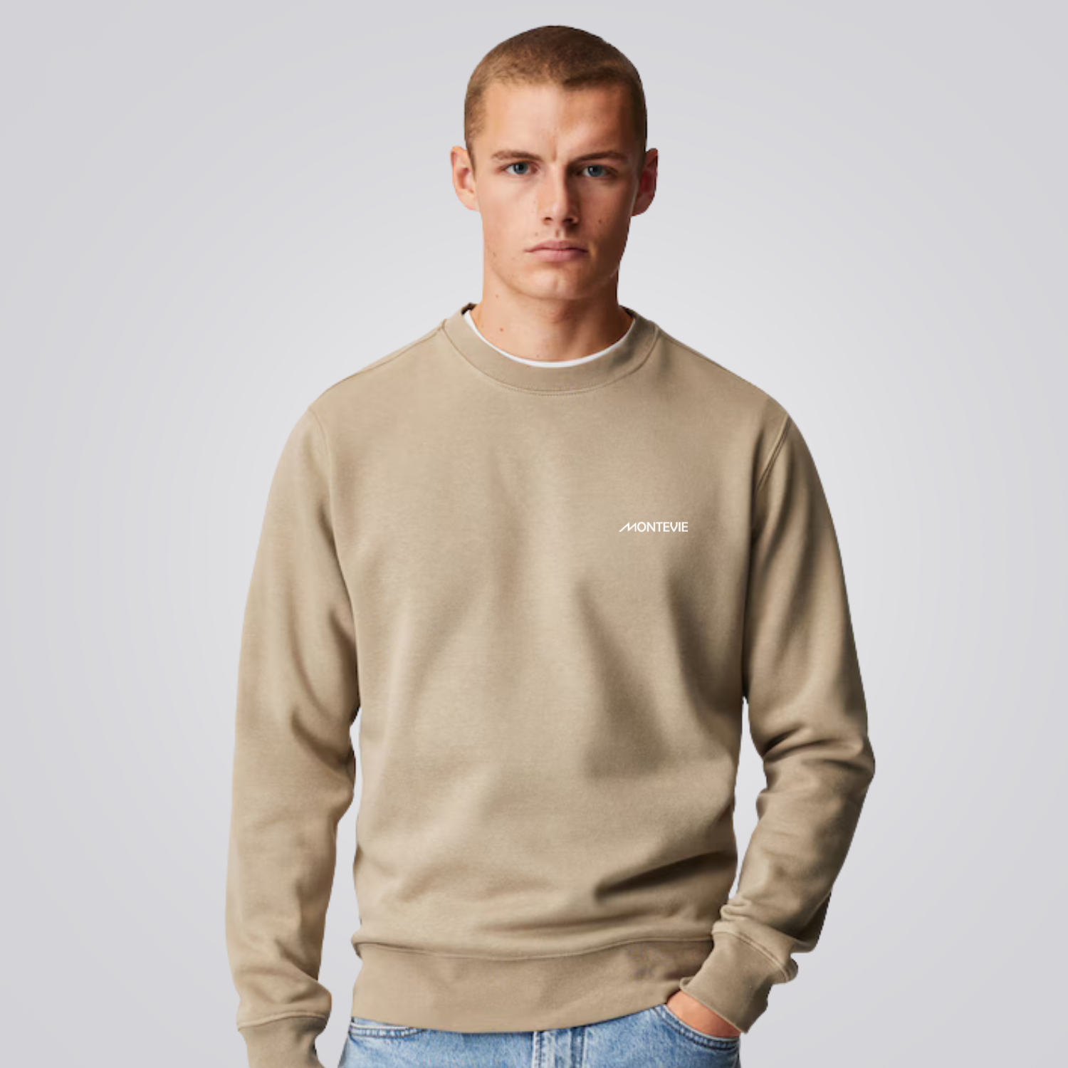 Men's Cotton Blend Crewneck Sweatshirt Brighton