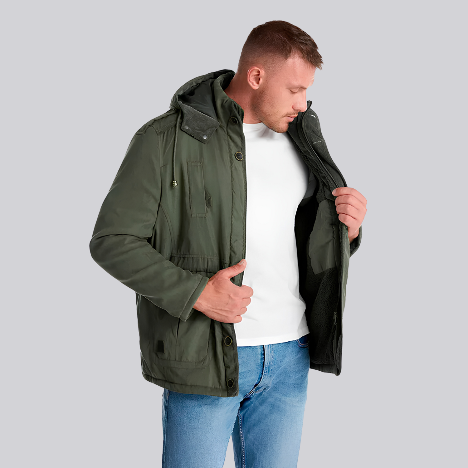Forster Men’s Parka Jacket – Breathable Fleece