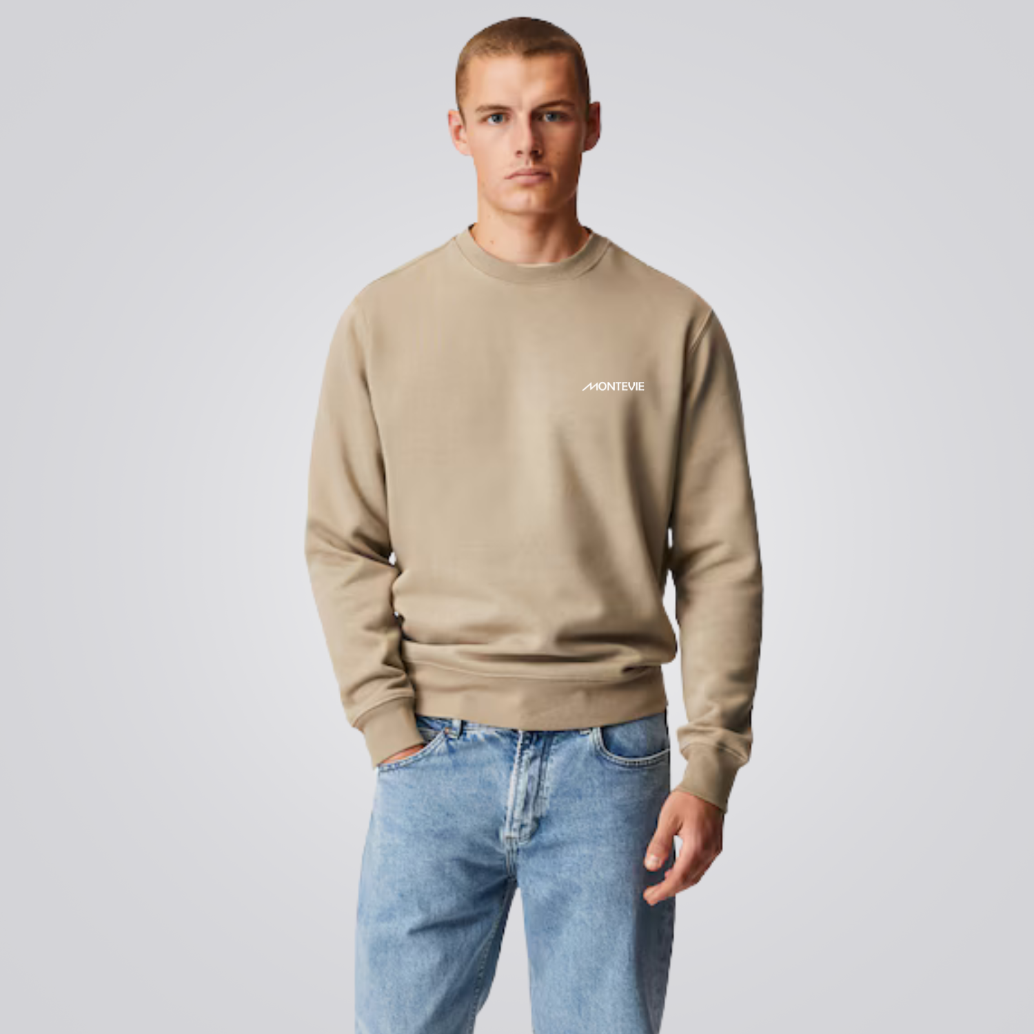 Men's Cotton Blend Crewneck Sweatshirt Brighton