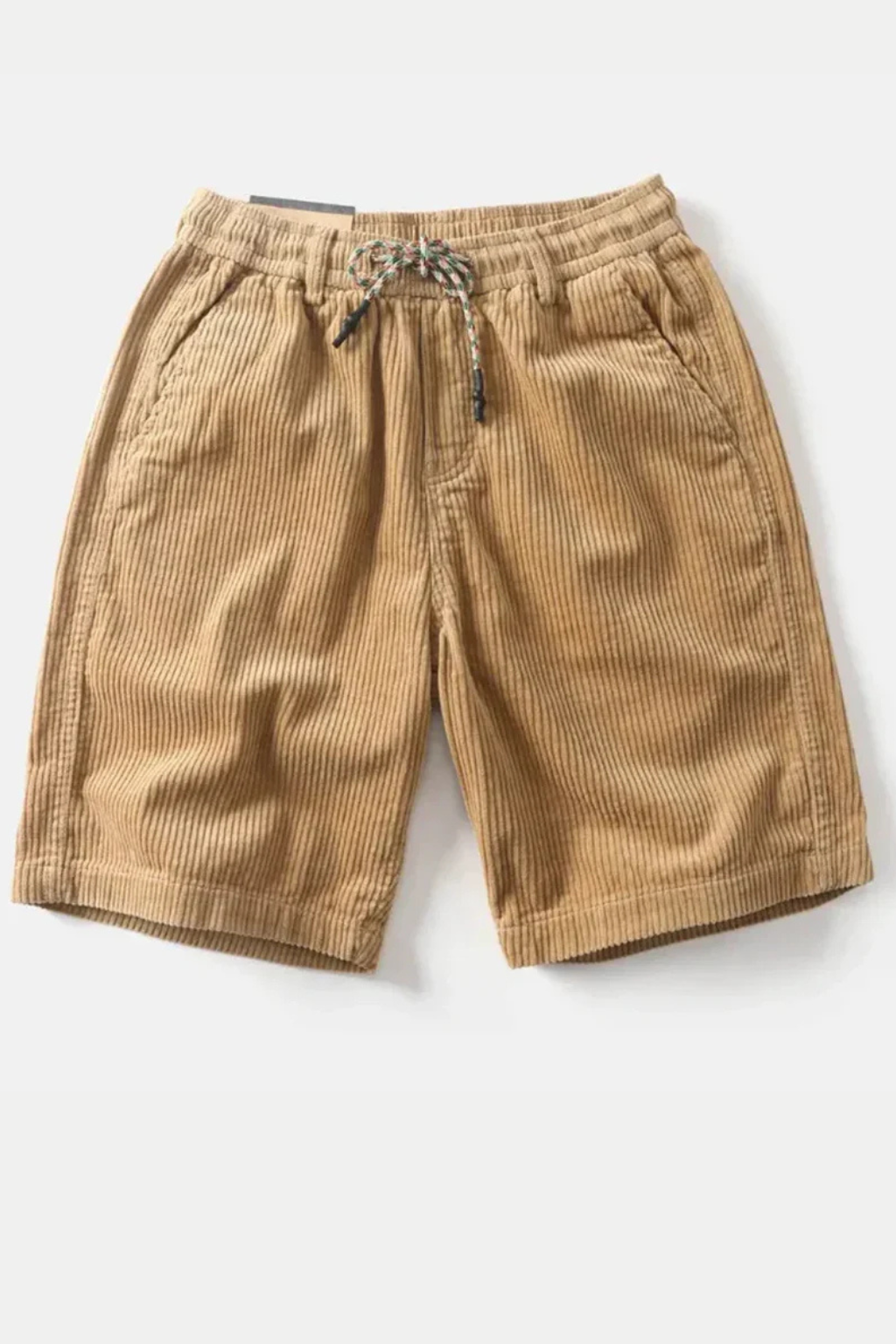 Brixton | Men Elasticated Drawstring Waist Wide Wale Corduroy Casual Shorts