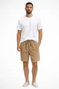 Brixton | Men Elasticated Drawstring Waist Wide Wale Corduroy Casual Shorts