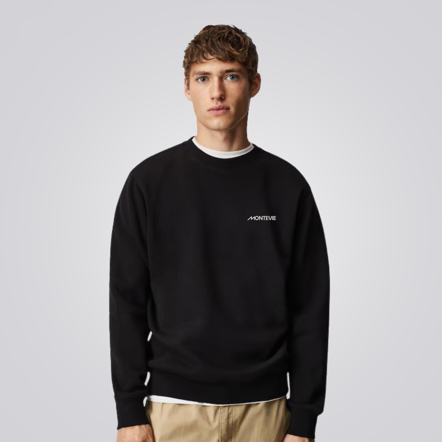 Men's Cotton Blend Crewneck Sweatshirt Brighton