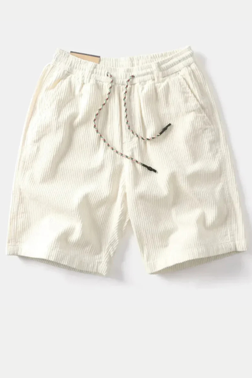 Brixton | Men Elasticated Drawstring Waist Wide Wale Corduroy Casual Shorts