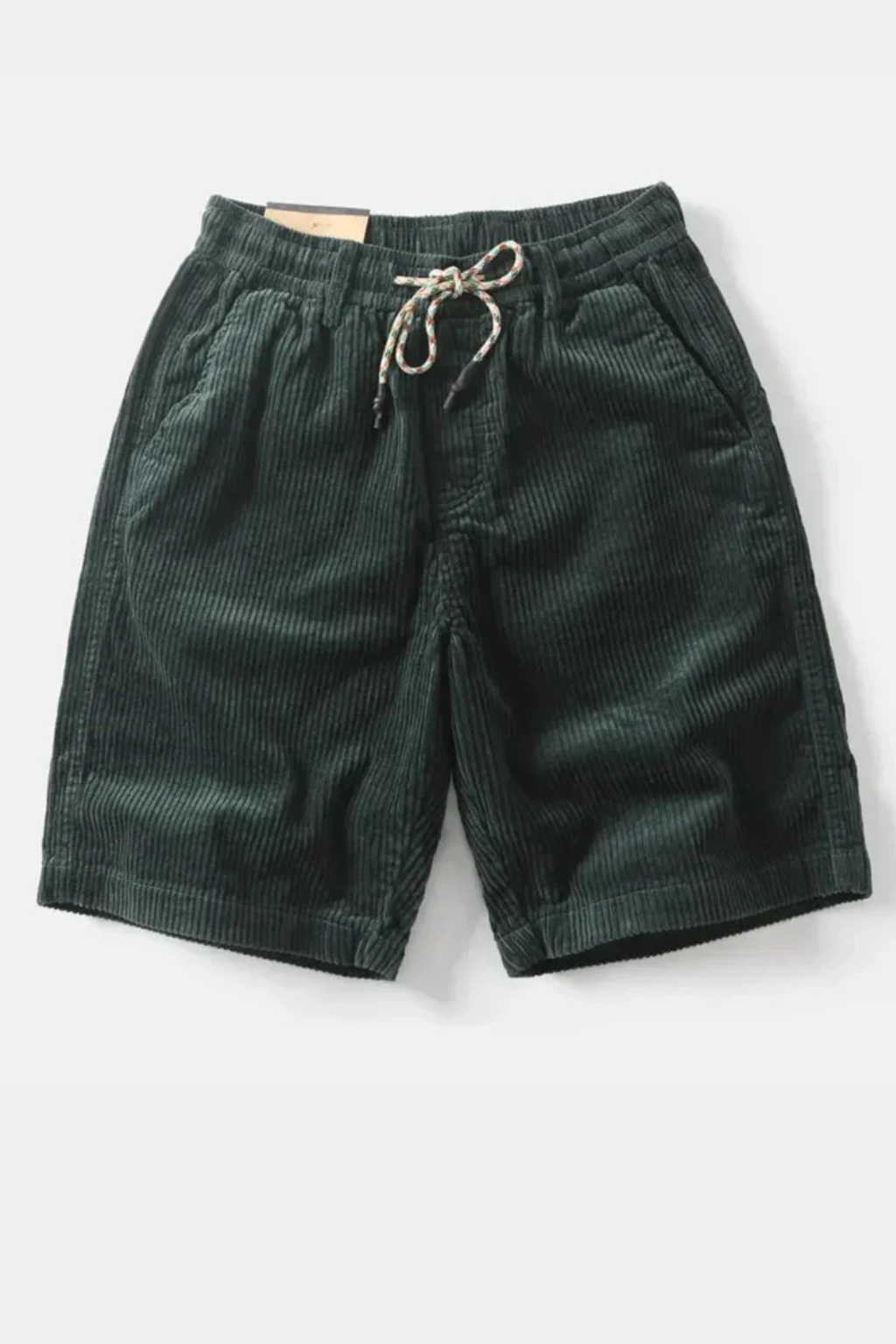 Brixton | Men Elasticated Drawstring Waist Wide Wale Corduroy Casual Shorts