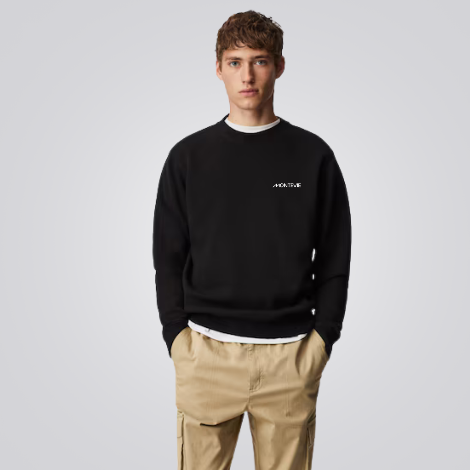 Men's Cotton Blend Crewneck Sweatshirt Brighton