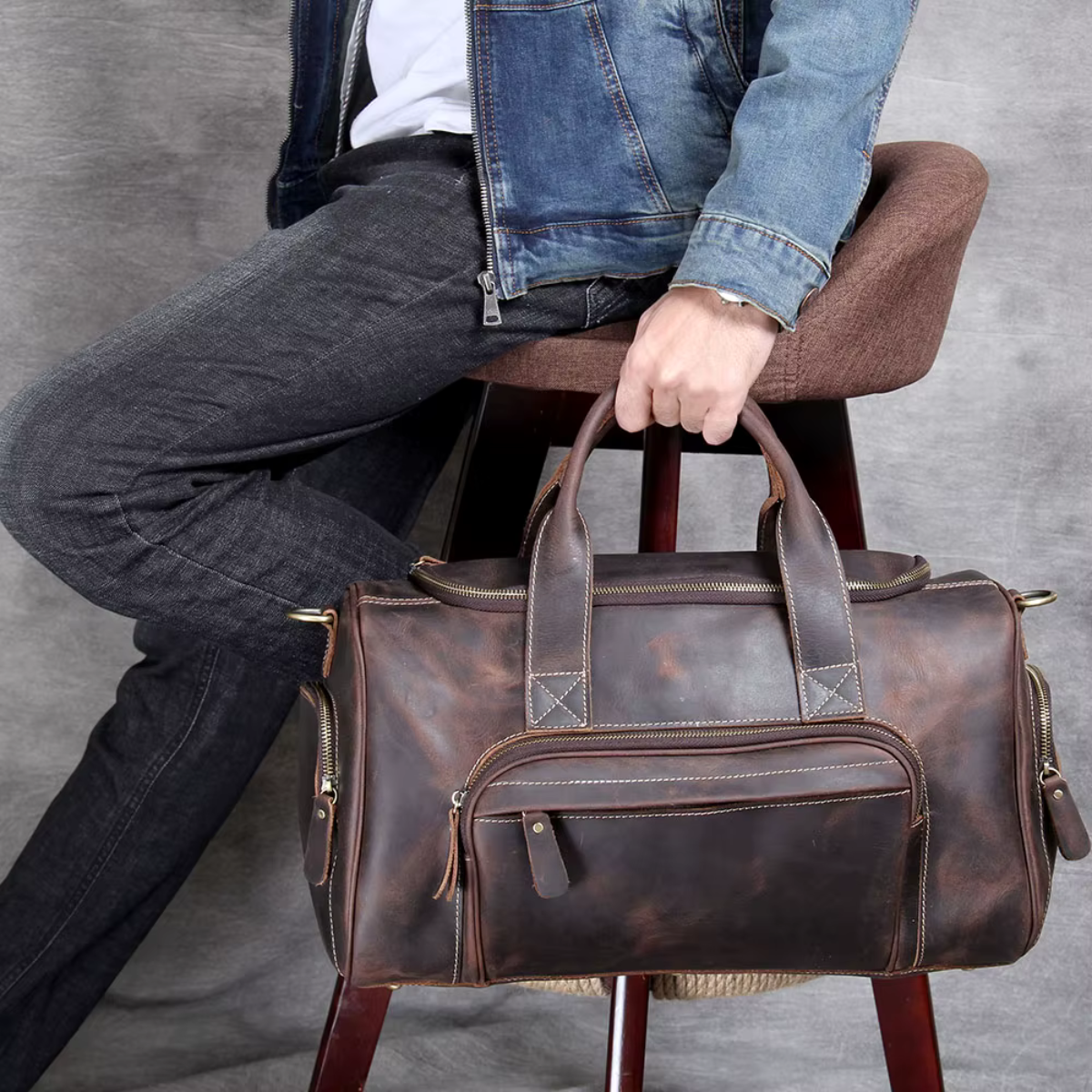 Genuine Leather Executive Travel Bag – Colorado