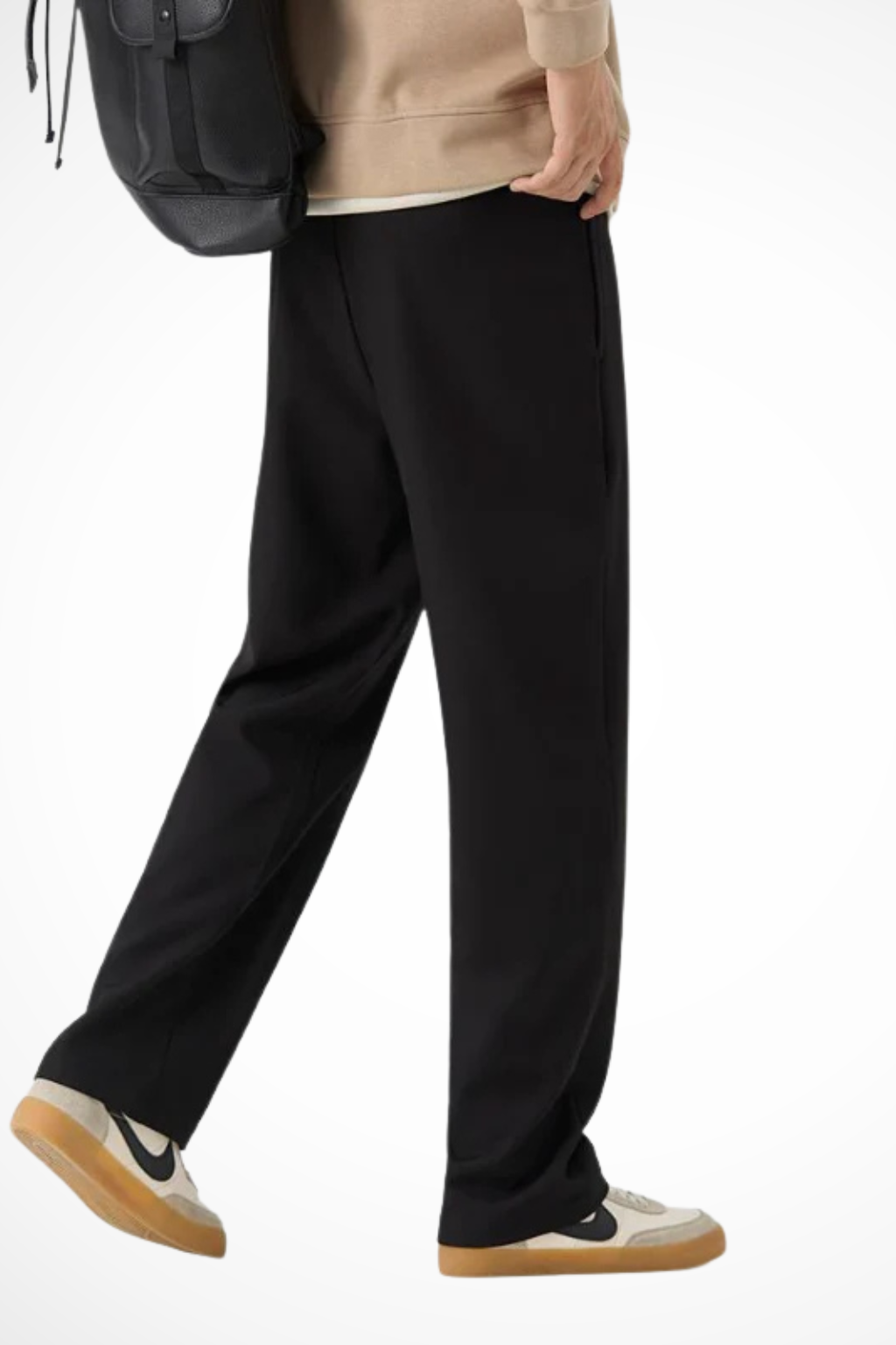 Corden | Men Front Pleat Wide Leg Straight Hem Tailored Trousers