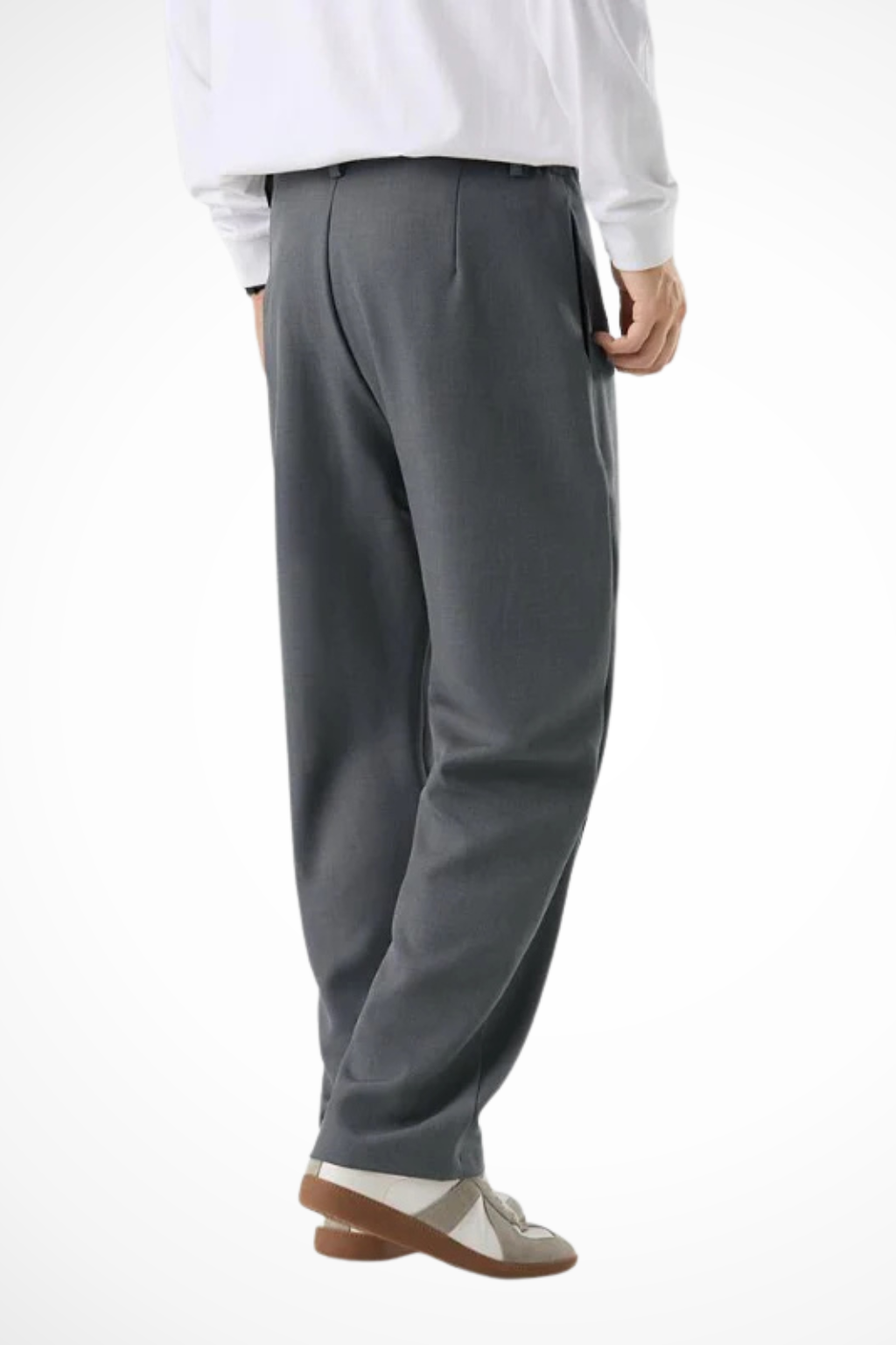 Corden | Men Front Pleat Wide Leg Straight Hem Tailored Trousers
