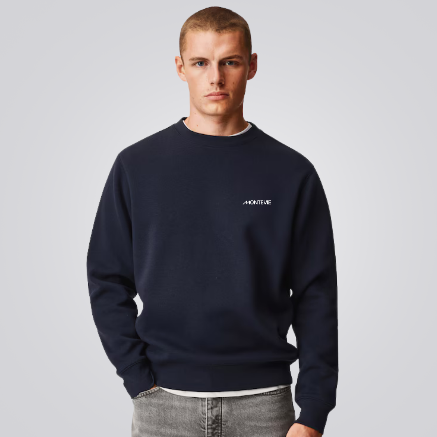 Men's Cotton Blend Crewneck Sweatshirt Brighton