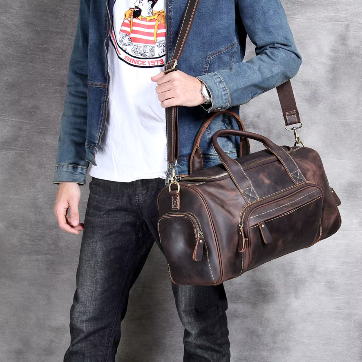 Genuine Leather Executive Travel Bag – Colorado