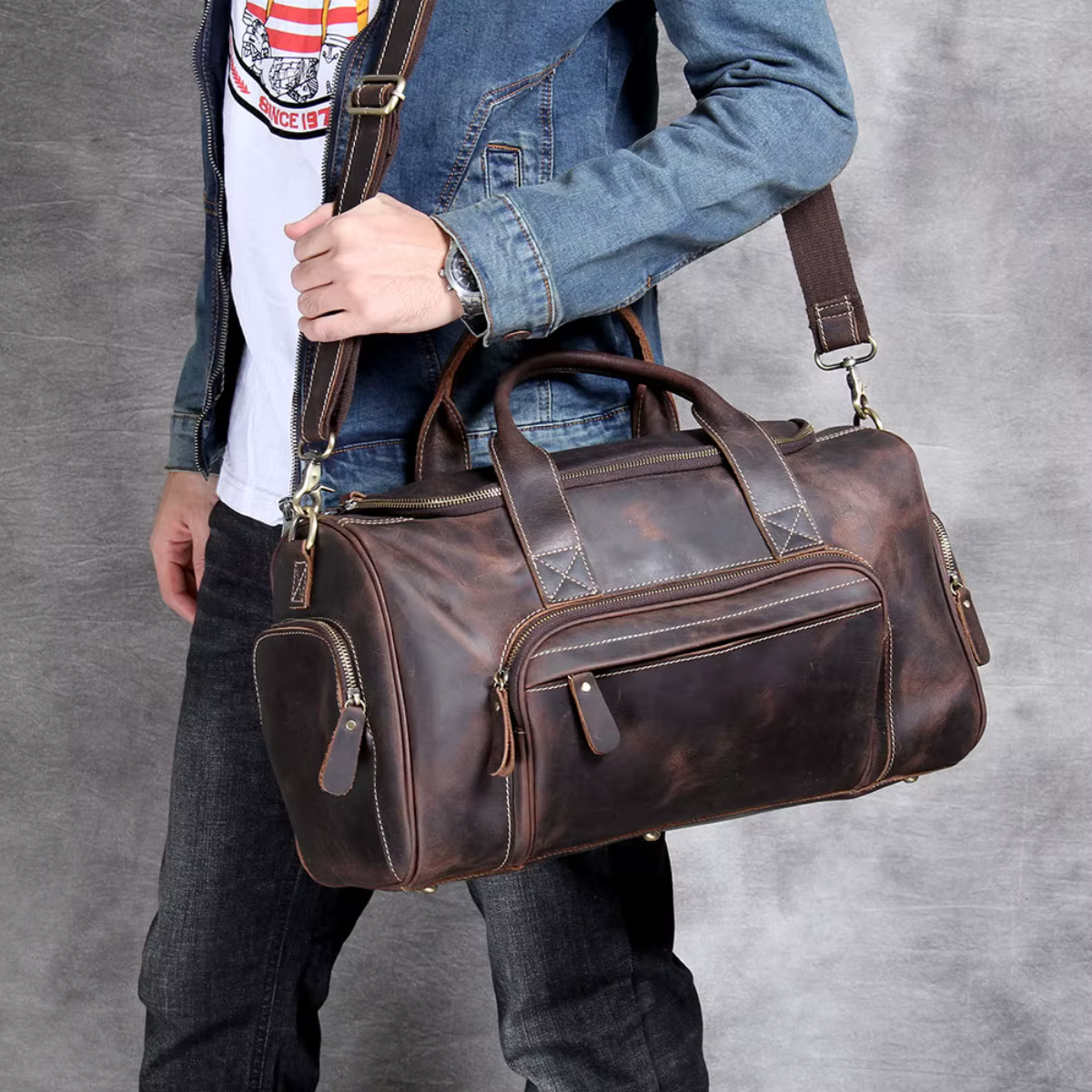 Genuine Leather Executive Travel Bag – Colorado