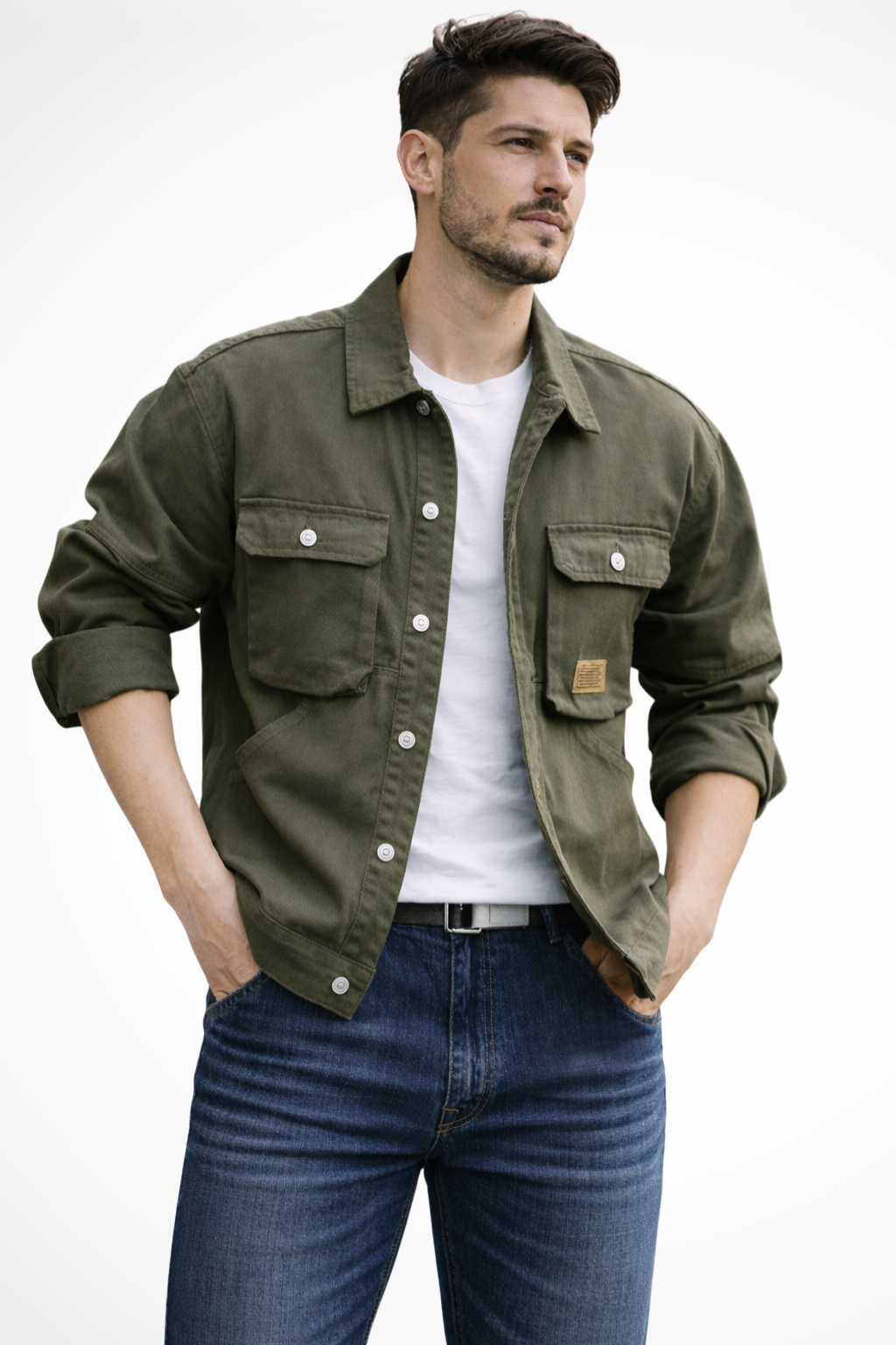 Brody | Men Relaxed Fit Multi Pocket Denim Jacket