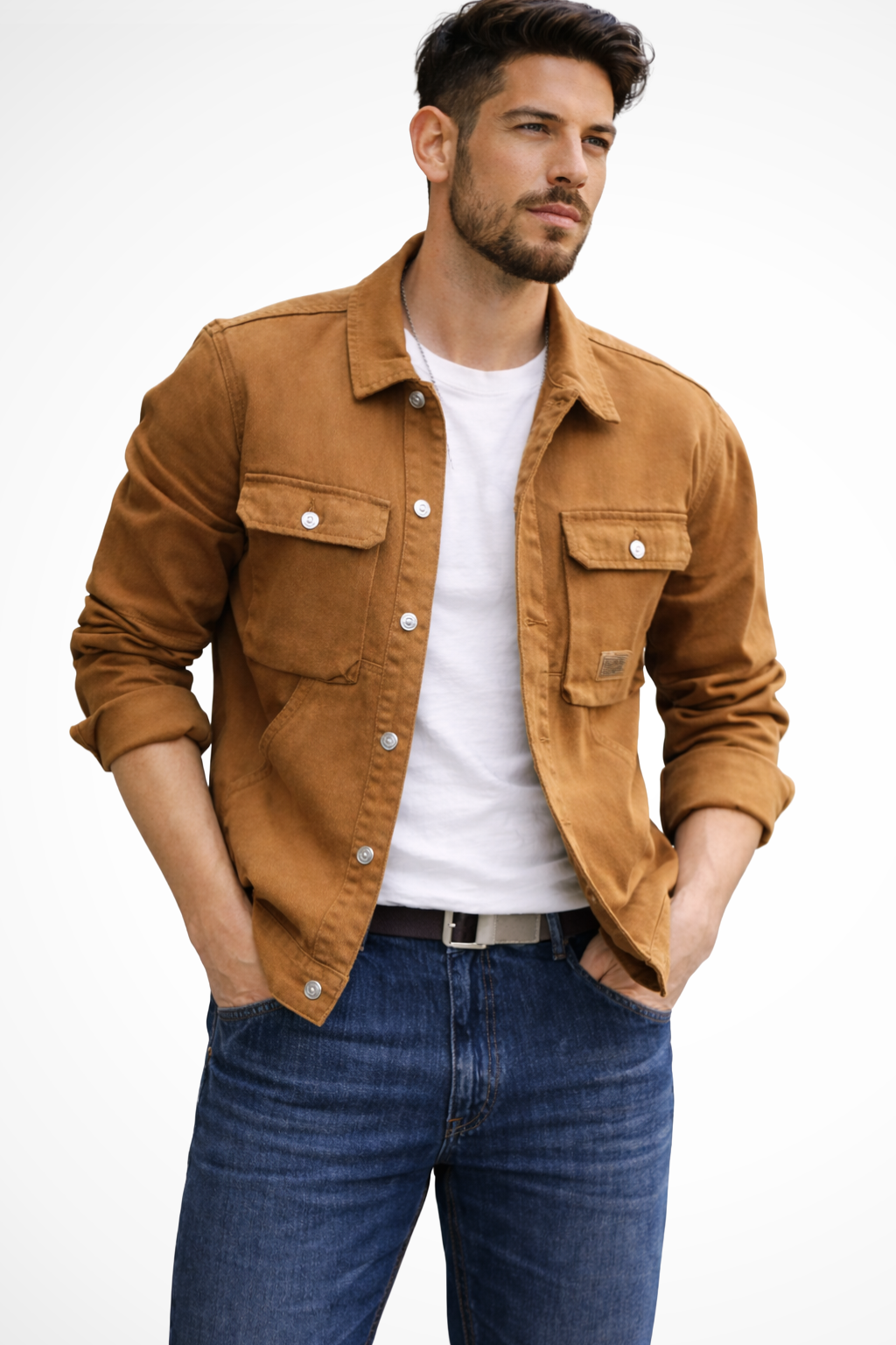 Brody | Men Relaxed Fit Multi Pocket Denim Jacket