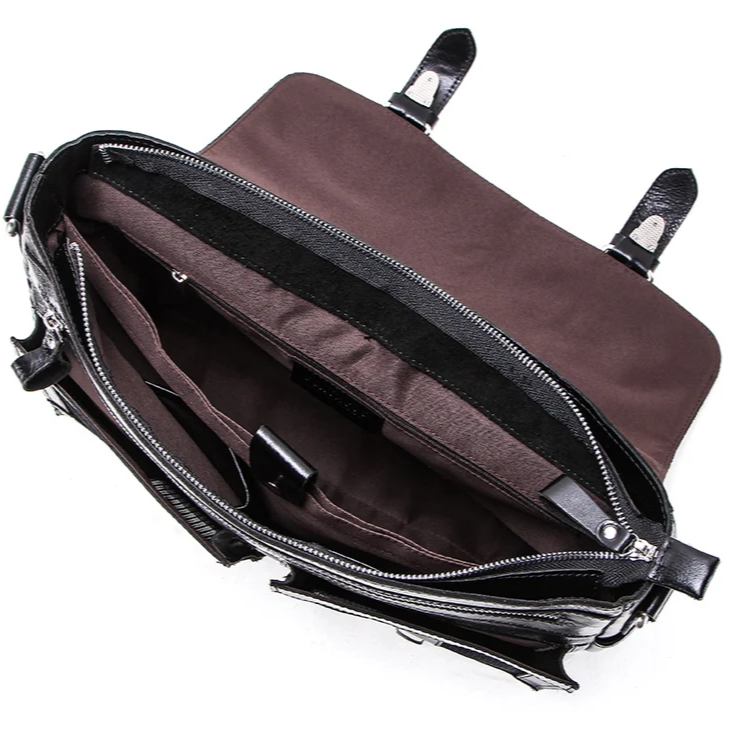 Premium Executive Leather Briefcase Montana