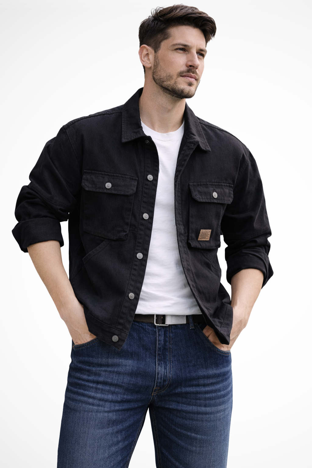 Brody | Men Relaxed Fit Multi Pocket Denim Jacket