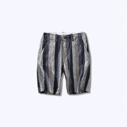 Linen Striped Bermuda Shorts For Men SouthSide