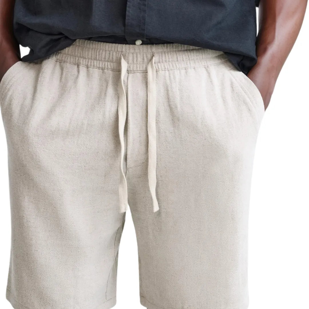 Premium Linen Shorts Beige Forshaw