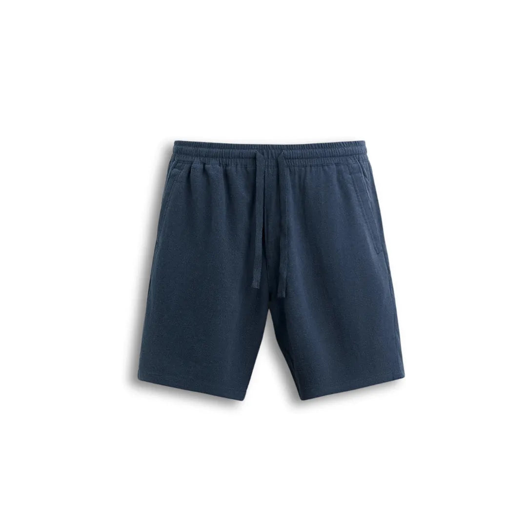 Linen Shorts Ibiza Blue Classic Hoger