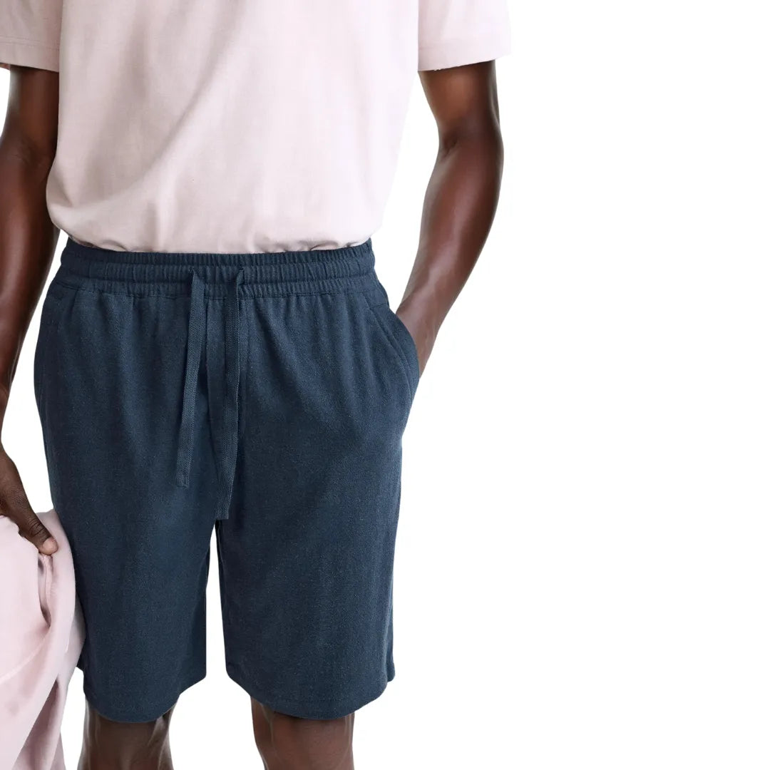 Linen Shorts Ibiza Blue Classic Hoger