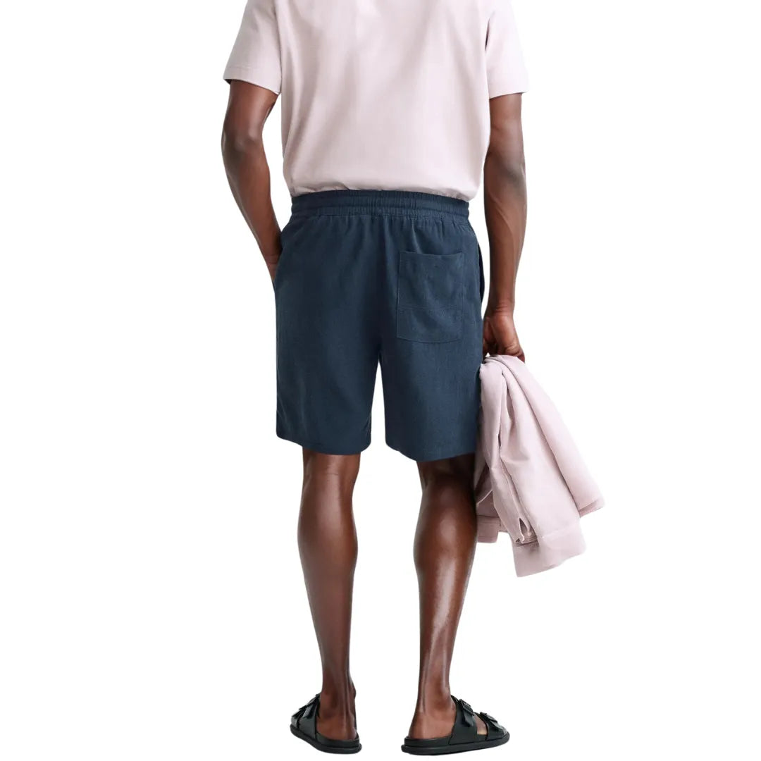 Linen Shorts Ibiza Blue Classic Hoger