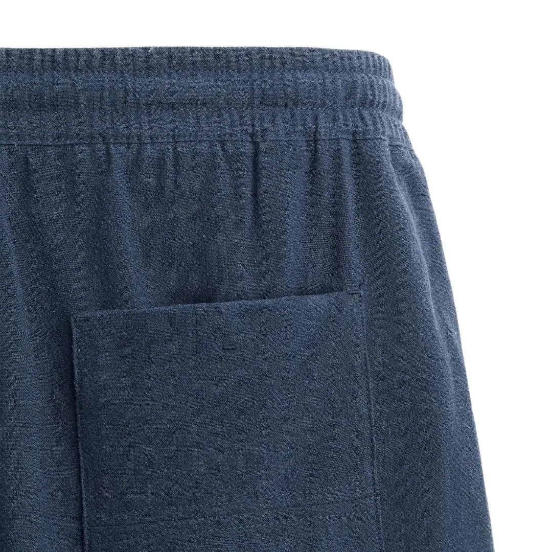 Linen Shorts Ibiza Blue Classic Hoger