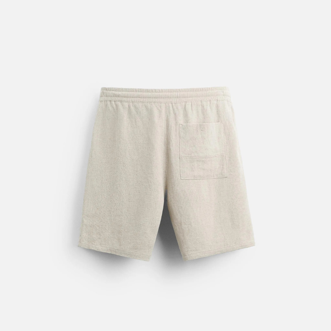 Premium Linen Shorts Beige Forshaw