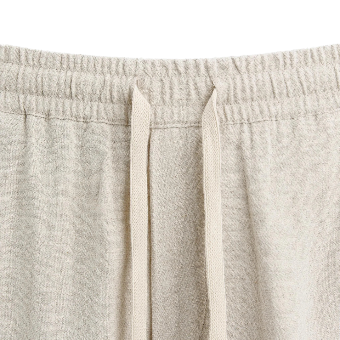 Premium Linen Shorts Beige Forshaw
