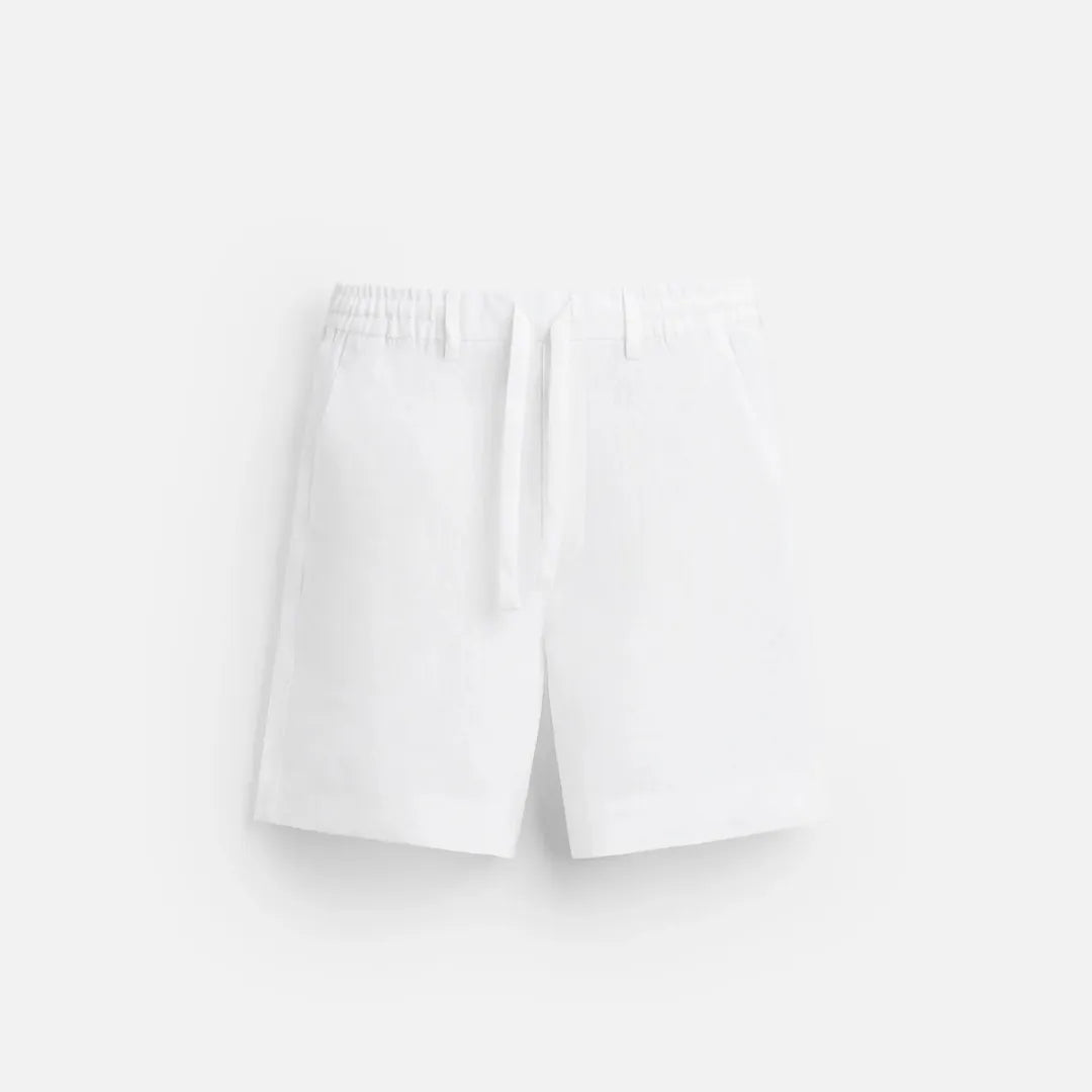 Linen Shorts Ibiza White For Men
