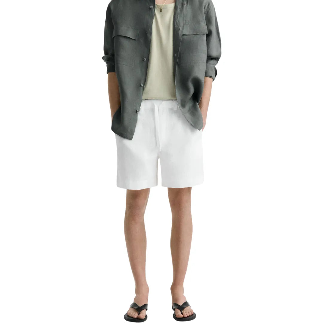 Linen Shorts Ibiza White For Men
