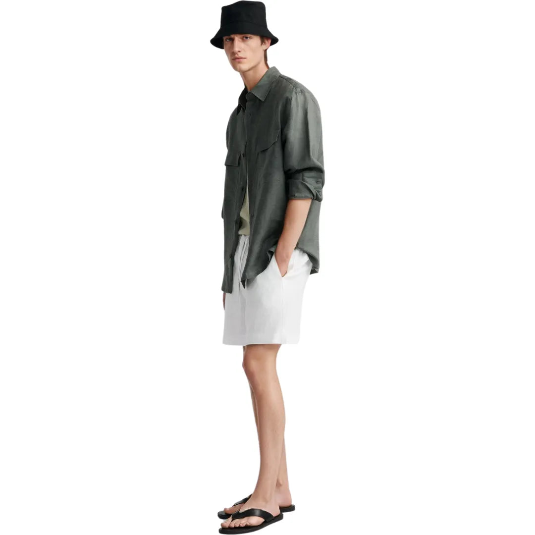 Linen Shorts Ibiza White For Men