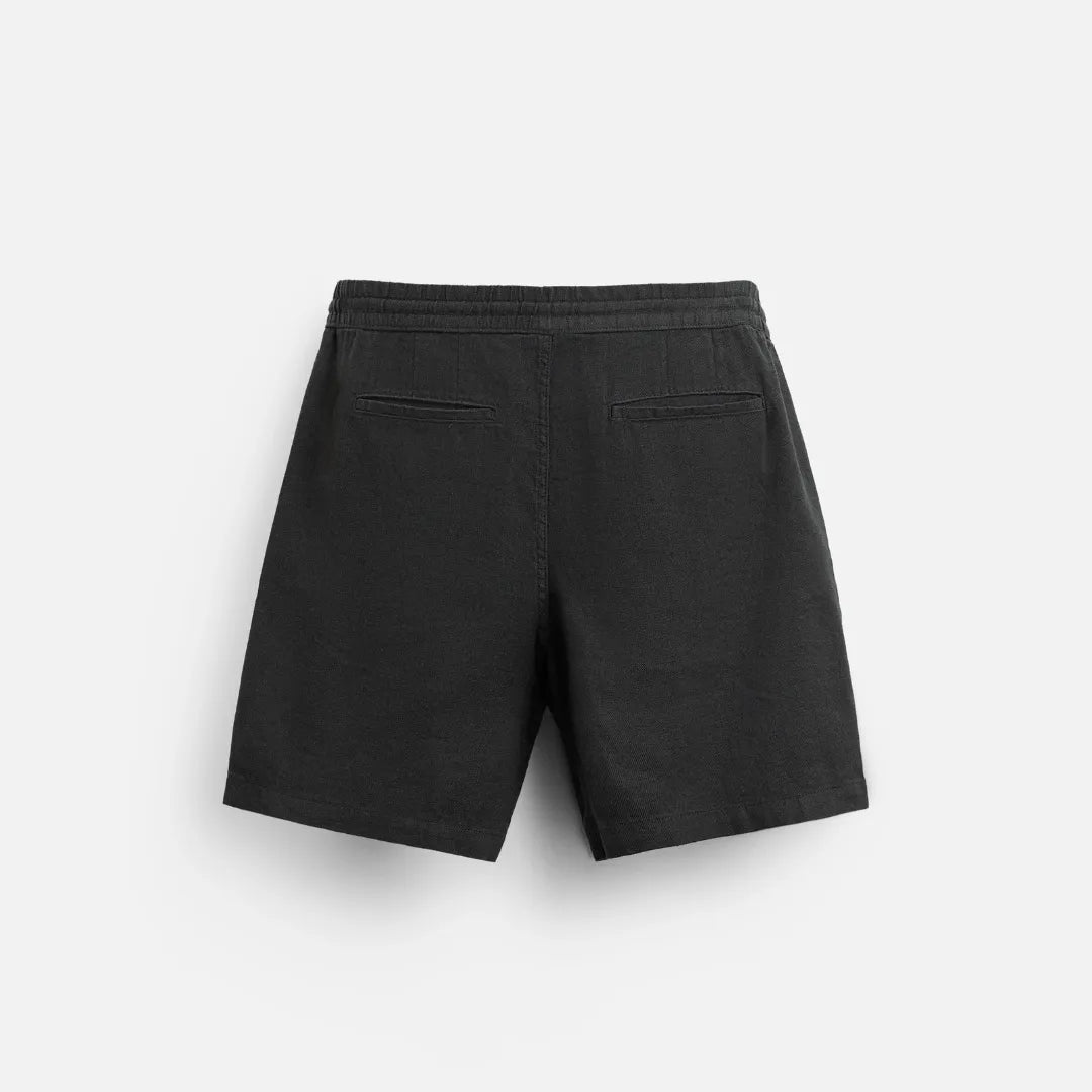 Linen Shorts Ibiza Black Summer