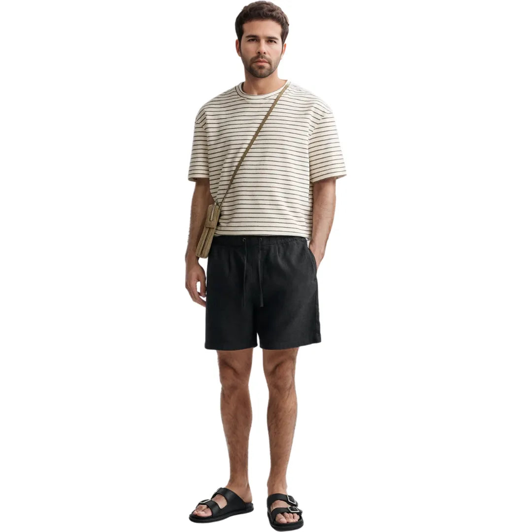Linen Shorts Ibiza Black Summer