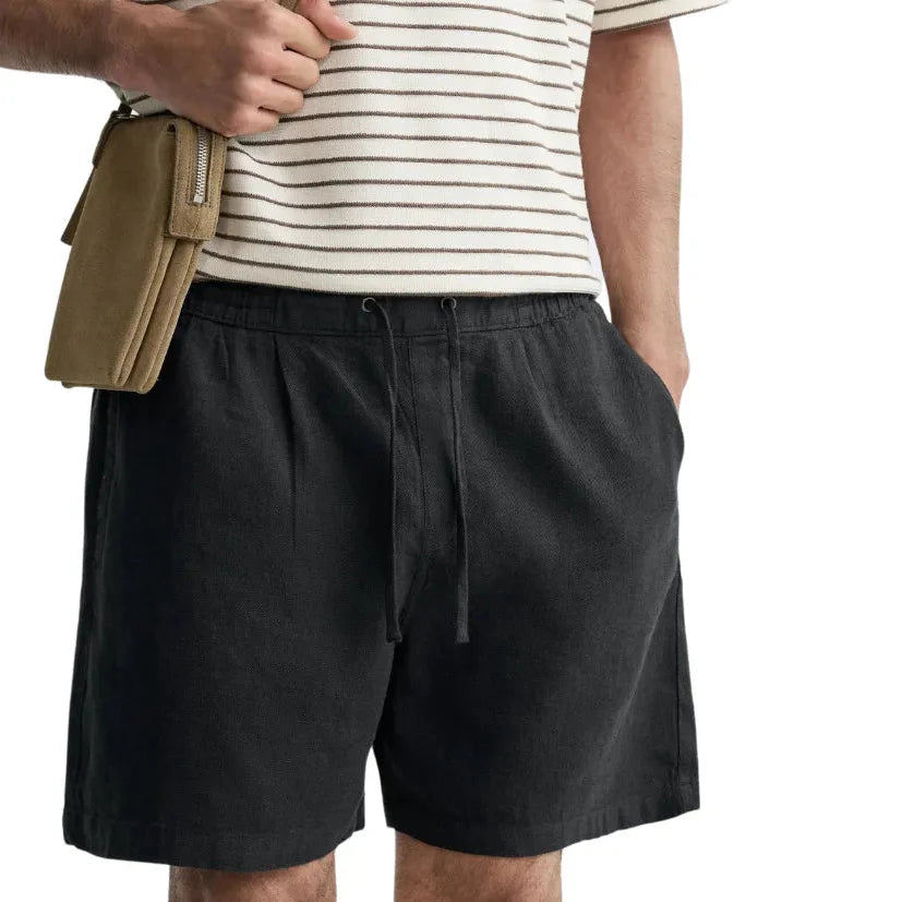 Linen Shorts Ibiza Black Summer