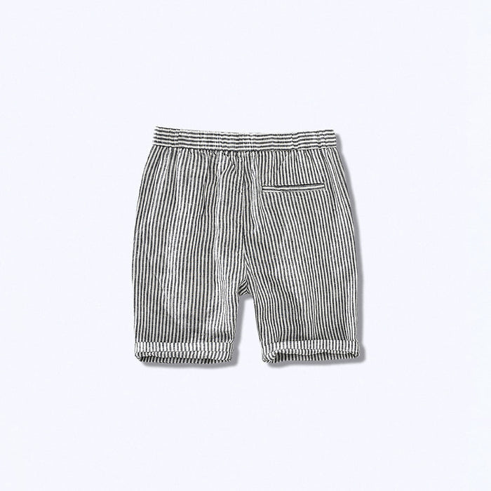 Lyon Striped Linen Shorts for Men