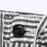Lyon Striped Linen Shorts for Men