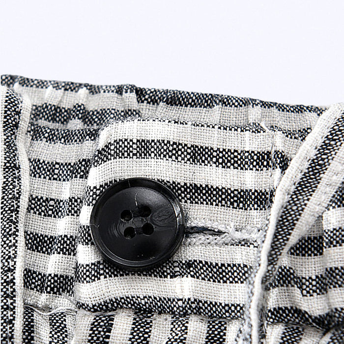 Lyon Striped Linen Shorts for Men