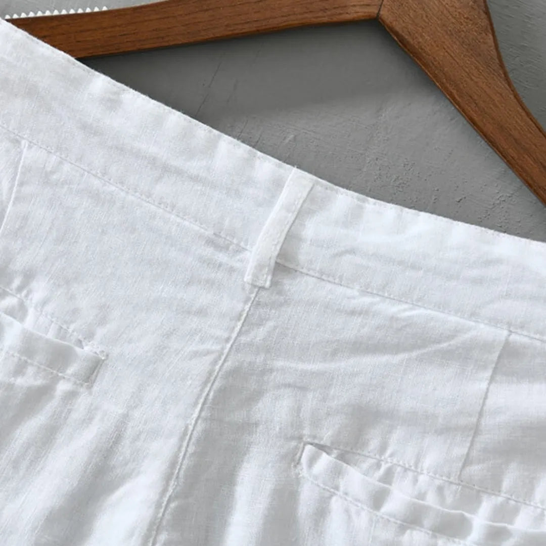 White Linen Shorts for Men – Toulouse