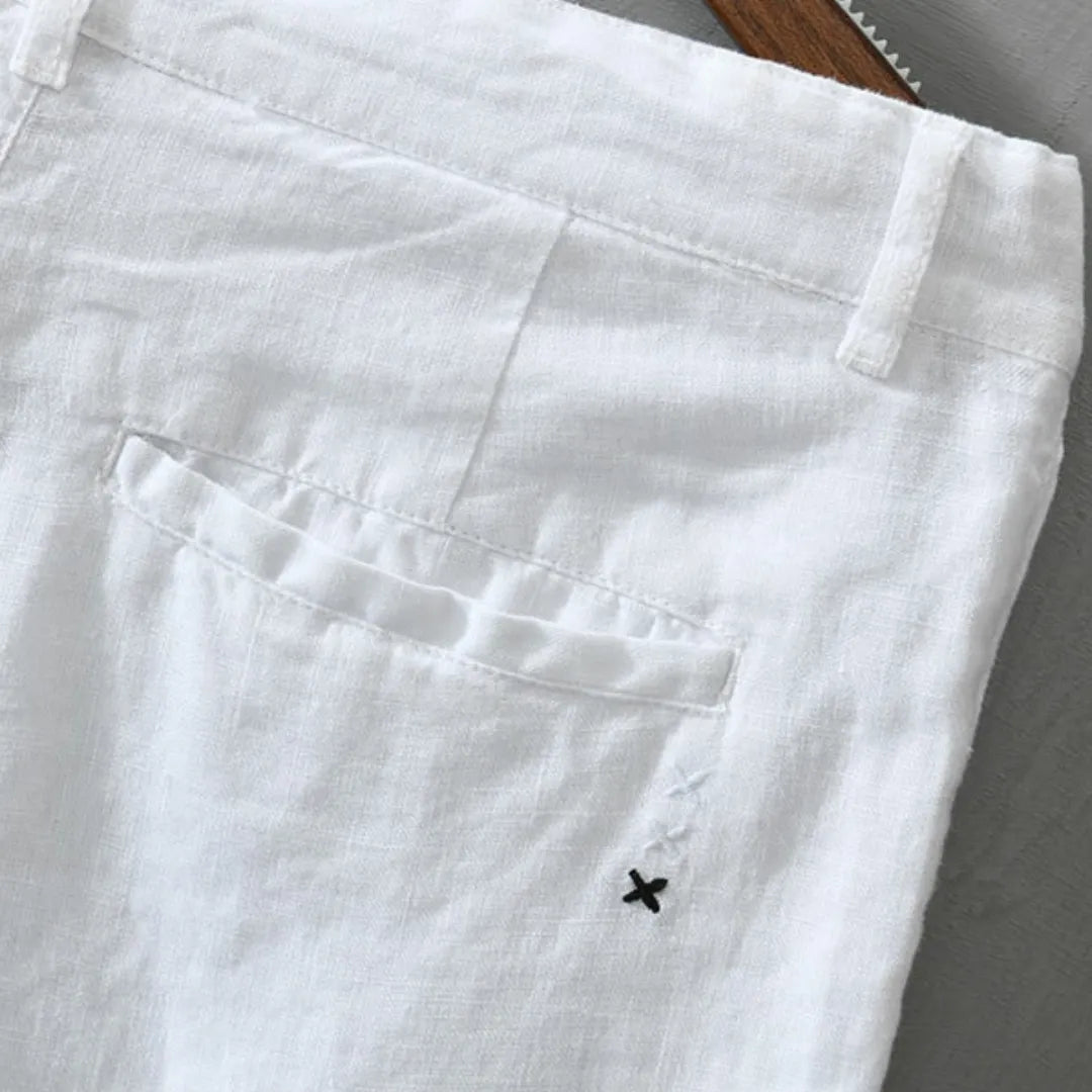 White Linen Shorts for Men – Toulouse