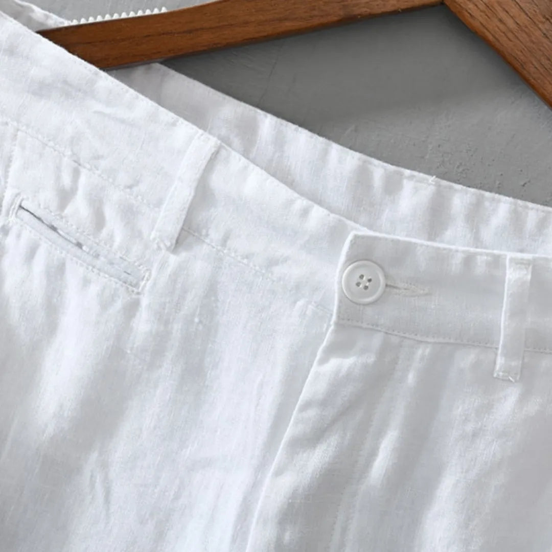 White Linen Shorts for Men – Toulouse