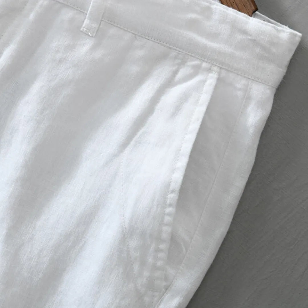 White Linen Shorts for Men – Toulouse